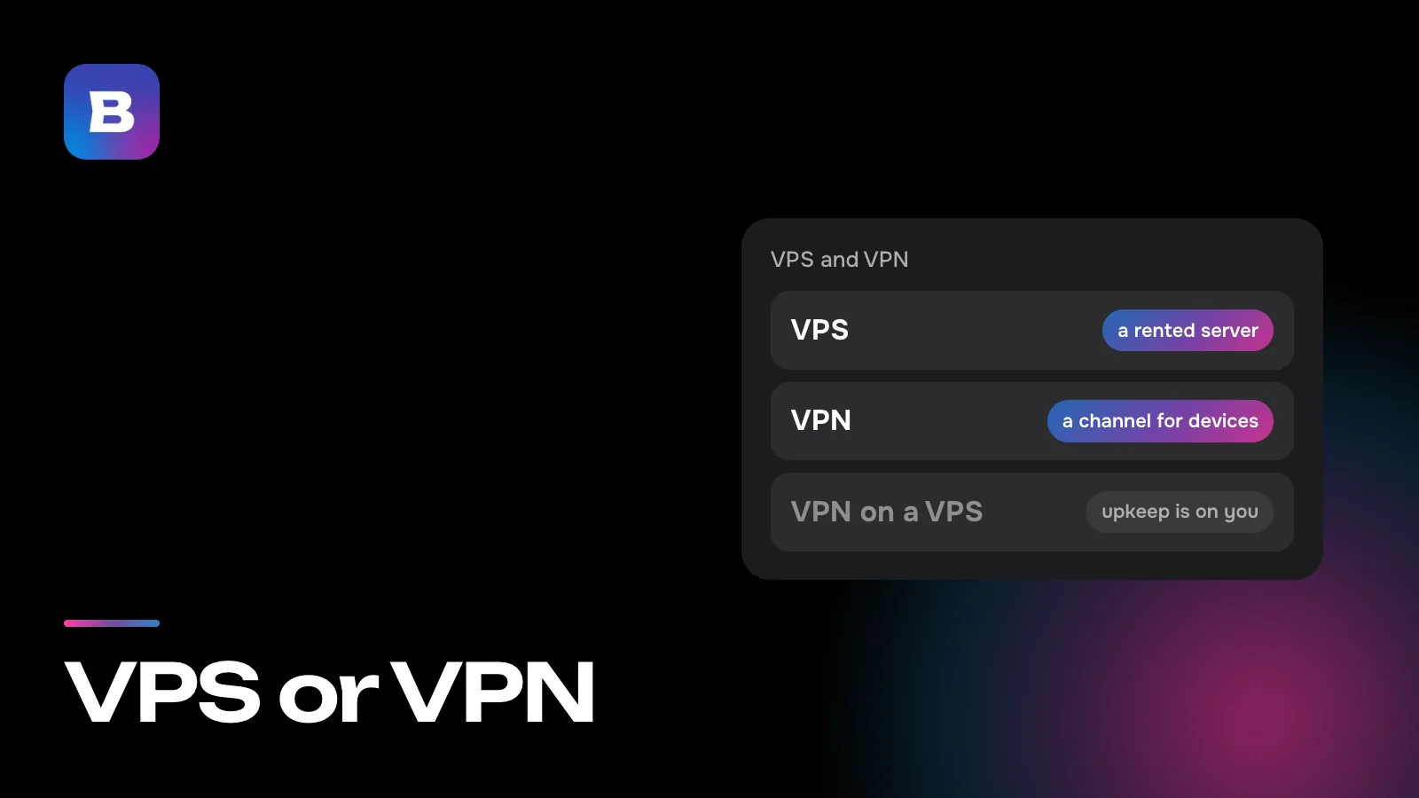 VPS or VPN